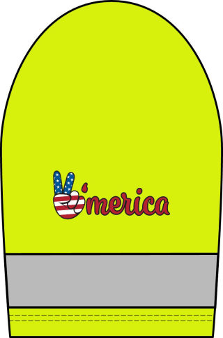 Uncle Sam Flag Graphic T-Shirt | High-Vis Orange Safety Shirt 6
