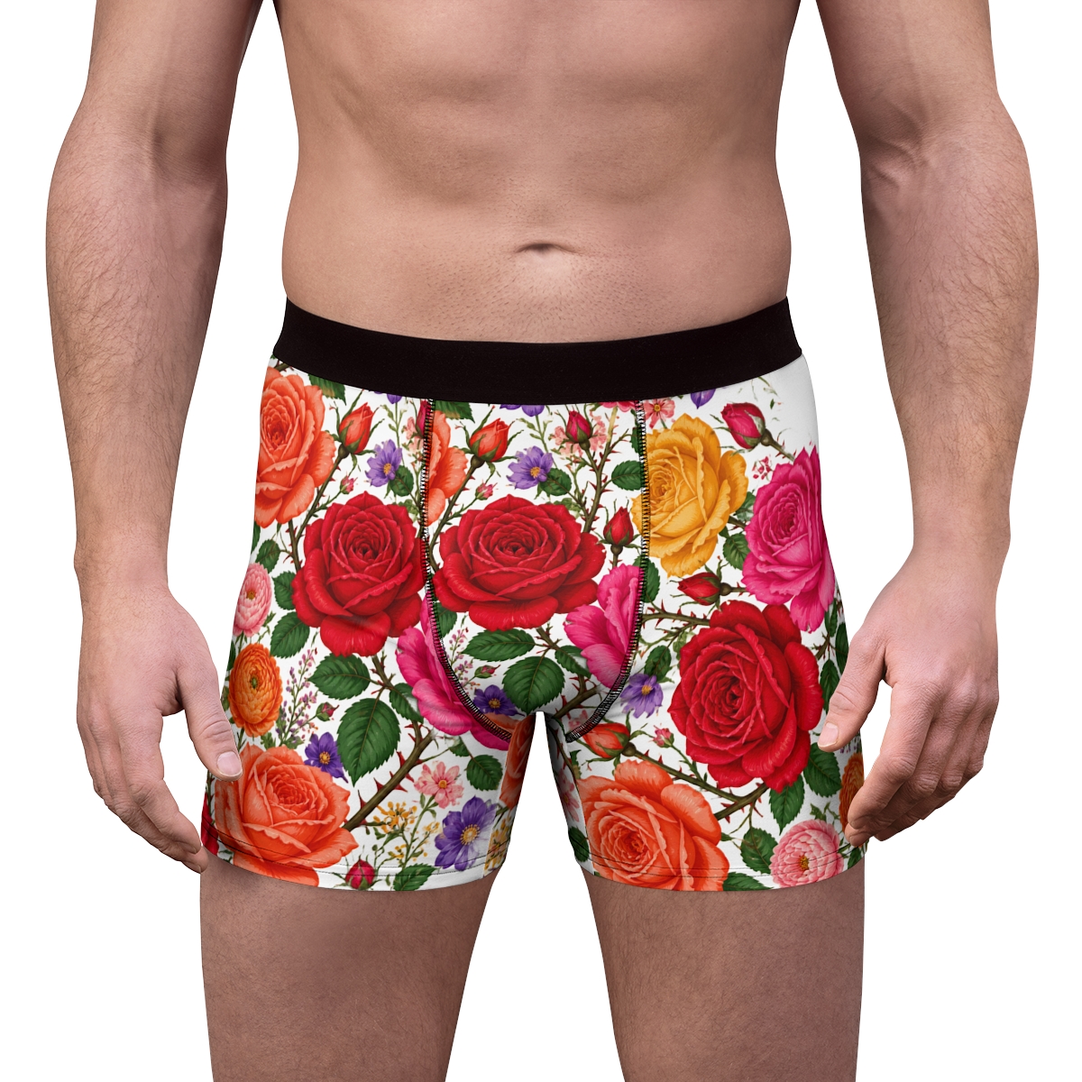 Vintage Rose Garden Boxer Briefs