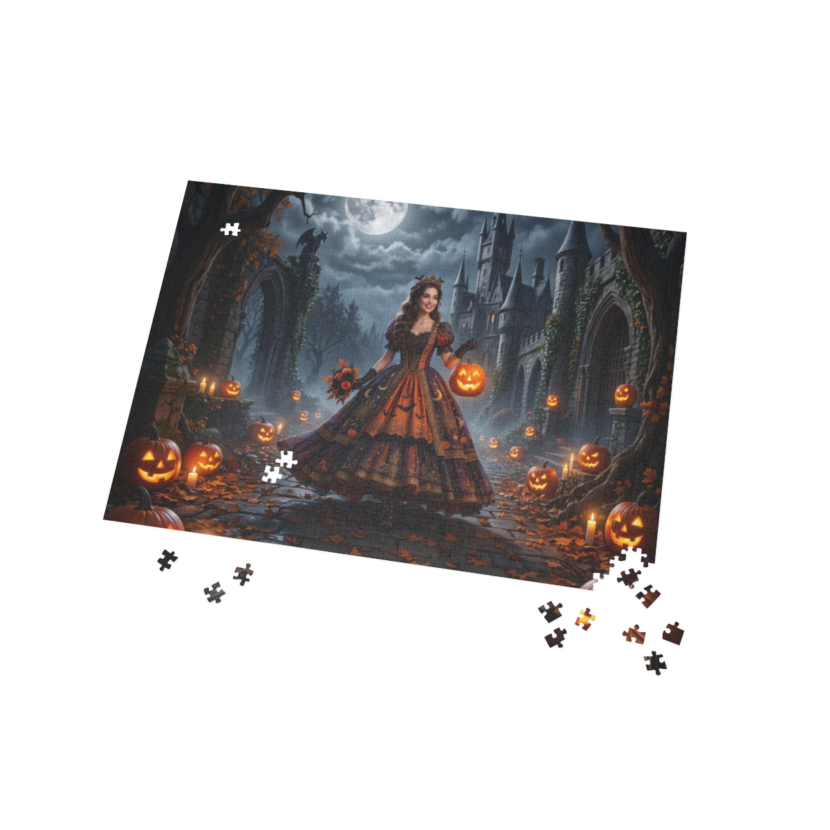 Victorian Pumpkin Lantern Halloween Puzzle
