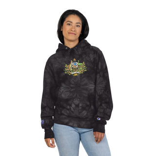Australian Coat of Arms Embroidered Hoodie | Tie-Dye Pullover 11