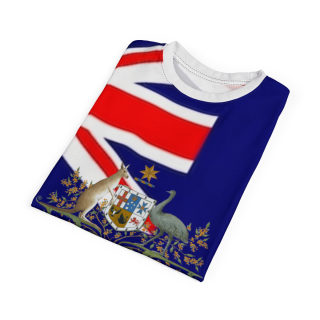 Australian Flag Coat of Arms Tee | All-Over Print Shirt 33