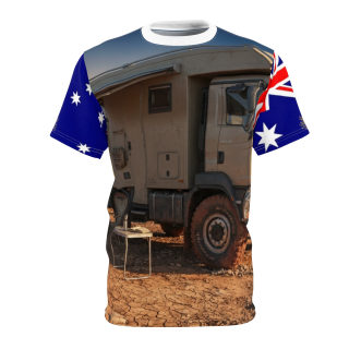 Australian Flag Sleeves Camper Truck Tee | Overland 4x4 Adventure 3
