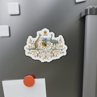 Australian Coat of Arms Die Cut Magnet | Kangaroo Emu Shield Magnet 9