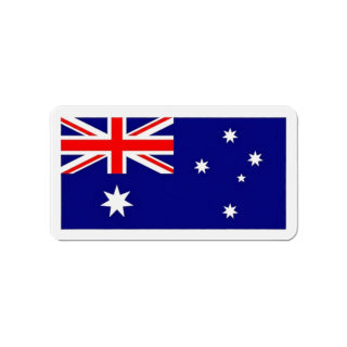 Australian Flag Die-Cut Magnet | Australia Rectangle Flag Magnet 6