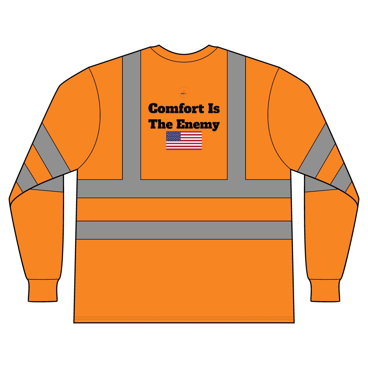 Comfort Is The Enemy reflective long sleeve t-shirt