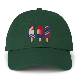 Patriotic Popsicles Cap | American Flag Ice Pop Hat 11