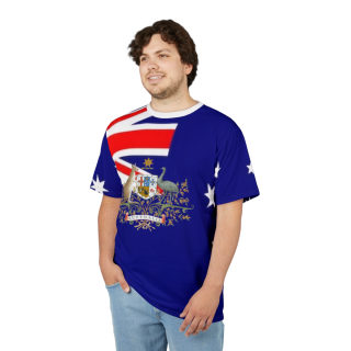 Australian Flag Coat of Arms Tee | All-Over Print Shirt 14