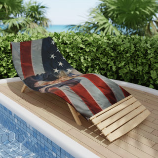Uncle Sam Pointing American Flag Beach Towel | Patriotic Fourth of July 12