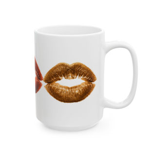 Kiss Lip Print Mug | Ceramic Coffee Cup 8