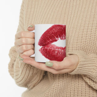 Red Lipstick Kiss Mug | Ceramic Coffee Cup 17