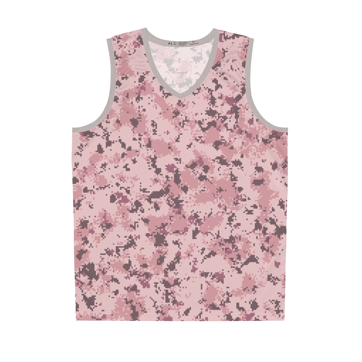 Pink Camo Basketball Jersey | All-Over Print