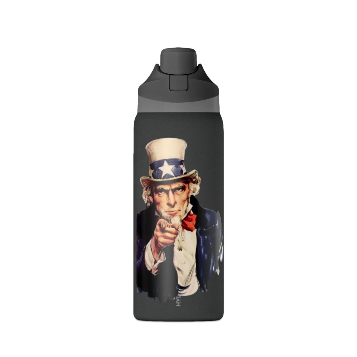 Uncle Sam Pointing Water Bottle | 32oz Insulated Stainless Steel