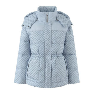 Street Letter Print Hooded Cotton Jacket 5