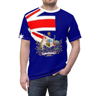 Australian Flag Coat of Arms Tee | All-Over Print Shirt 9