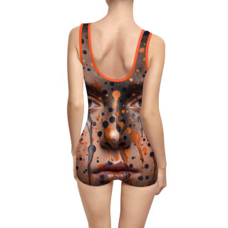 Abstract Face Art Swimsuit | Portrait All-Over Print 34