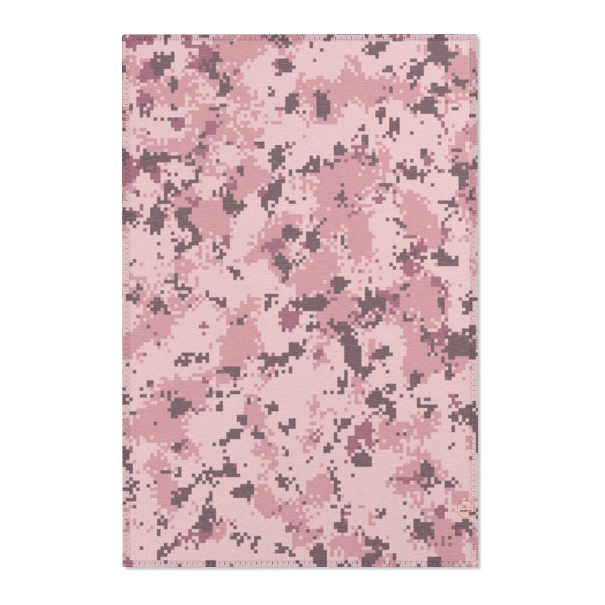 Pink Digital Camo Area Rug