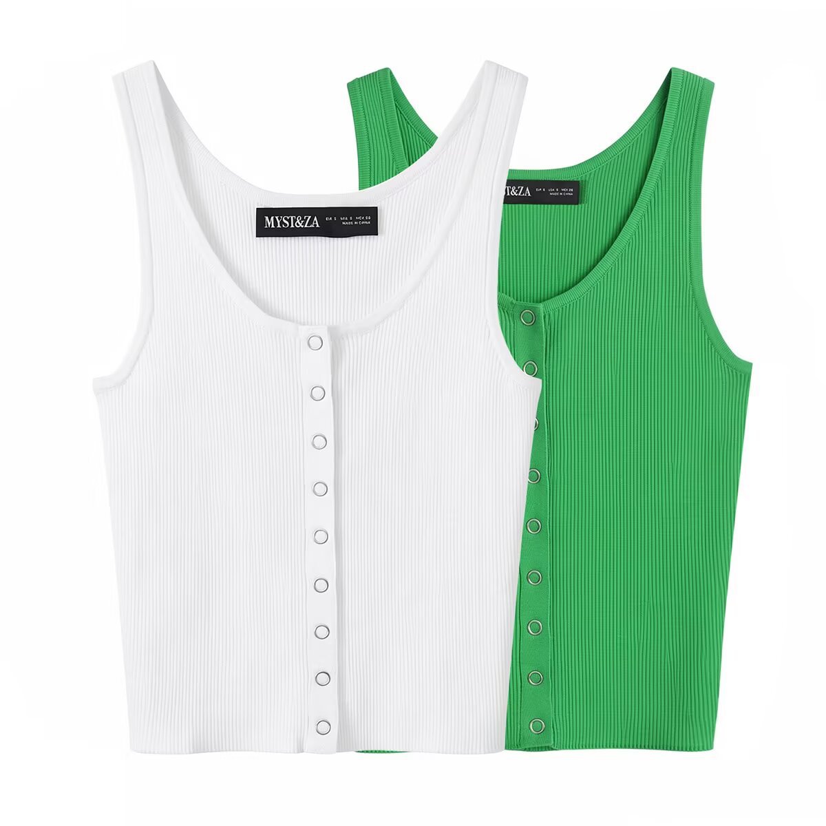 Hot Girl Ribbed Knit Sleeveless Top