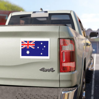 Australian Flag Car Magnet | Rectangle Australiana Vehicle Magnet 1
