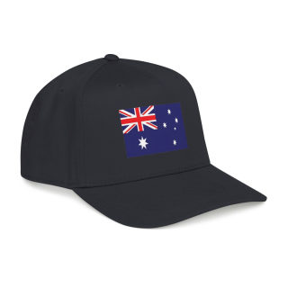 Australian Flag Mid Profile Baseball Cap | Australia Flag Embroidered Hat 12
