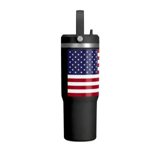 American Flag Tumbler 32oz | USA Stars Stripes Stainless Travel Cup 8