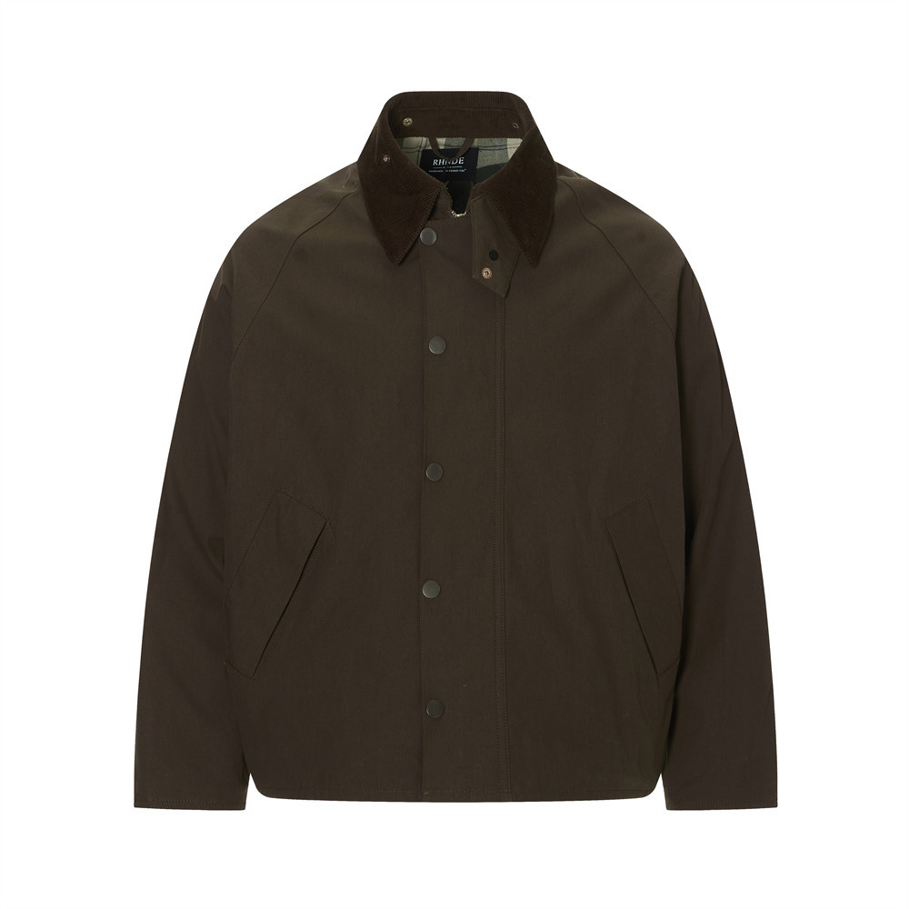 Loose Fit Workwear Jacket | Street Trend Flip Collar Zip-Up