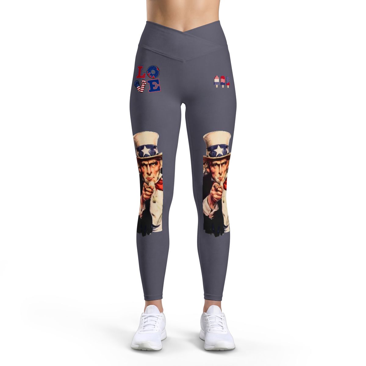 Uncle Sam Pointing Leggings | Patriotic Americana, Vintage Recruiter Art