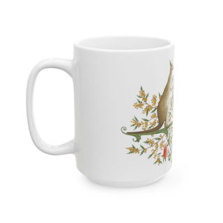 Australian Coat of Arms Mug | Kangaroo Emu Crest Ceramic Mug 6