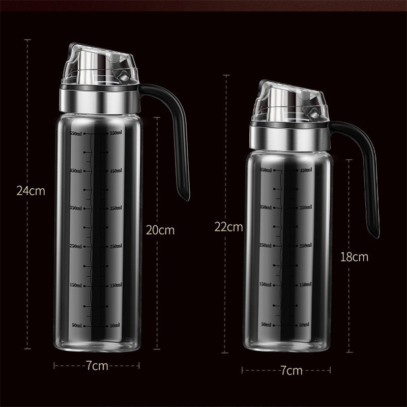 Automatic Glass Oil & Soy Sauce Bottle | Self-Opening Lid