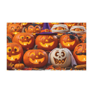 Jack-o'-Lantern Pumpkin Pattern Car Magnet | Halloween Pumpkin Magnet 2
