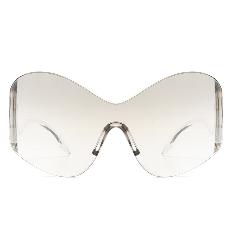 Women's Oversized Steampunk-Style Sunglasses