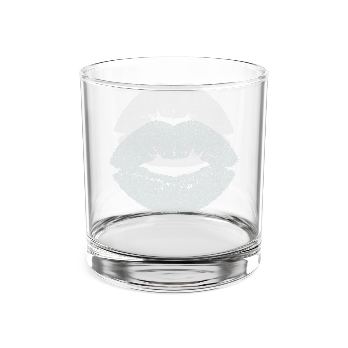 Kiss Mark Whiskey Glass | 10.5oz Engraved Rocks Glass