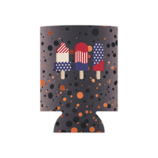 American Flag Popsicles Can Cooler | Patriotic Fourth of July Koozie 3