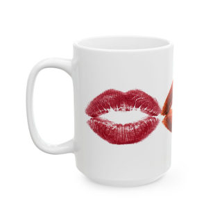 Kiss Lip Print Mug | Ceramic Coffee Cup 6