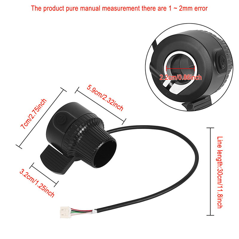 E-scooter part — thumb throttle compatible with KuKirin G2