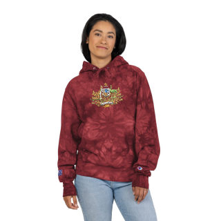 Australian Coat of Arms Embroidered Hoodie | Tie-Dye Pullover 12