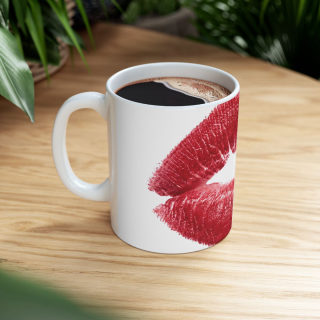 Red Lipstick Kiss Mug | Ceramic Coffee Cup 15