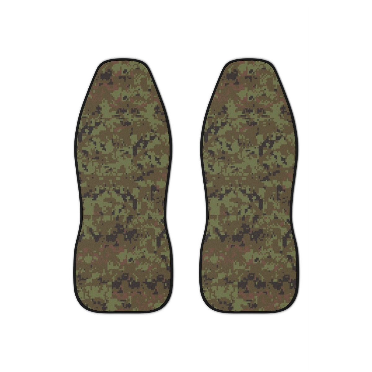 Green Brown Digital Camo Car Seat Covers | Military Style Seat Cover