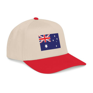 Australian Flag Mid Profile Baseball Cap | Australia Flag Embroidered Hat 14