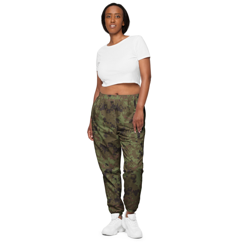Track pants, digital camo