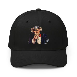 Uncle Sam Pointing Adidas Cap | Baseball Hat with Patriotic Illustration 2