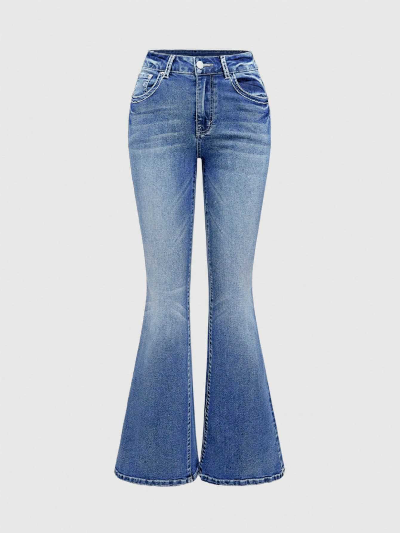 Blue Denim Pants with Embroidery Design | Skinny Fit