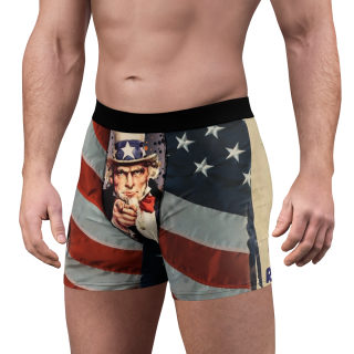 Uncle Sam Pointing Boxer Briefs | American Flag All Over Print 5