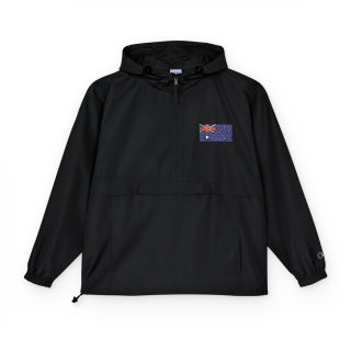 Packable Anorak Jacket | Hooded Windbreaker, Pocket Patch Detail 6