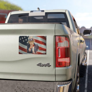 Uncle Sam pointing Car Magnet | American Flag Patriotic Vehicle Magnet 1