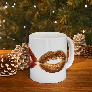 Kiss Lip Print Mug | Ceramic Coffee Cup 15