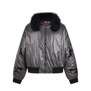 Faux Fur Collar Cotton Coat | Loose Casual Thickened Jacket 6