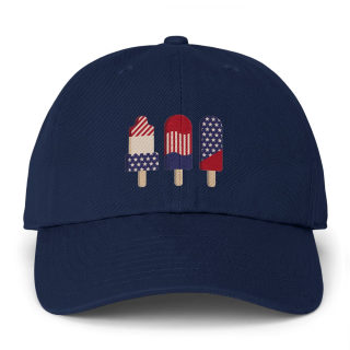 Patriotic Popsicles Cap | American Flag Ice Pop Hat 15