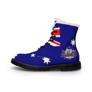 Australian Flag Fur-Lined Boots | Women's Leather Boots 2