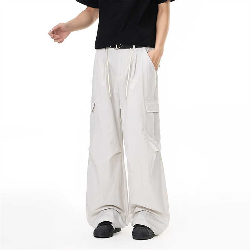 Solid Color Wide Leg Floor Pants | Sporty