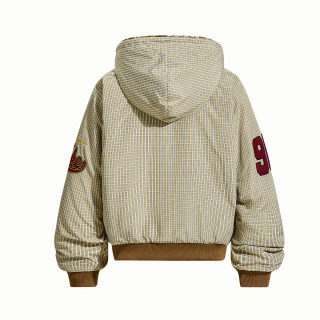 Baseball Hooded Padded Jacket | College Style 2